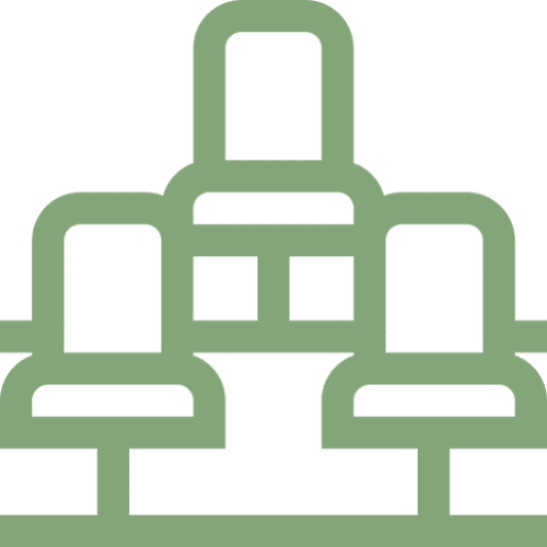 Abstract geometric design in green