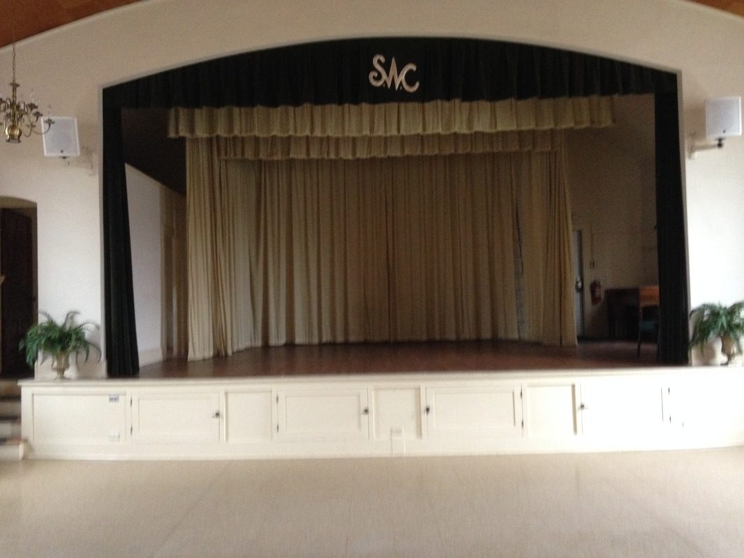 Indoor auditorium stage view